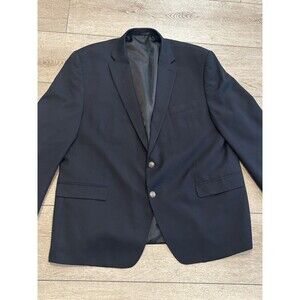 Michael Kors Suit Jacket Blazer Mens 50R Black 2‎ Button Wool